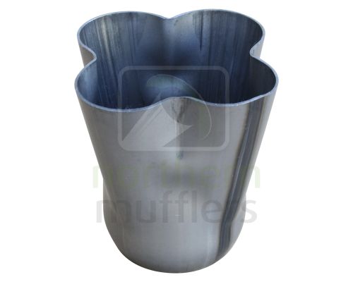 4 Into 1 Collector Cones - Mild Steel