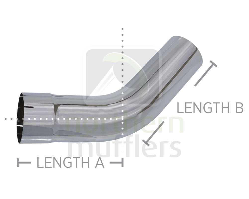 Chrome Plated Bends - Standard Radius - Plain/Expanded - 45º