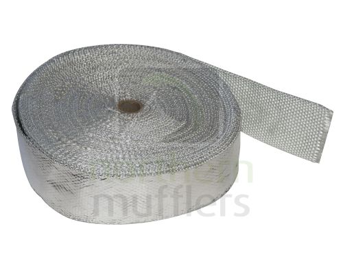 Foil Backed White Fibreglass Heat Tape - 30m Roll