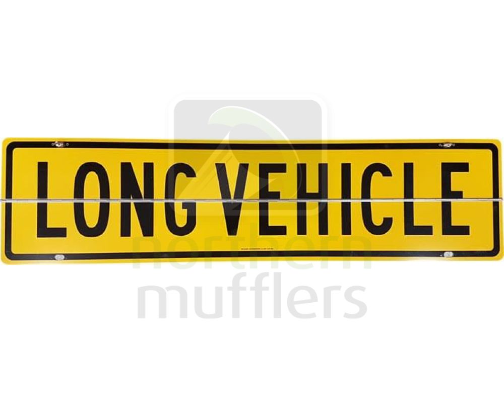 Hinged Long Vehicle Metal Sign
