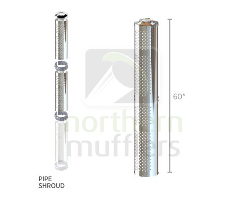 60" Flame Proof Pipe Shroud