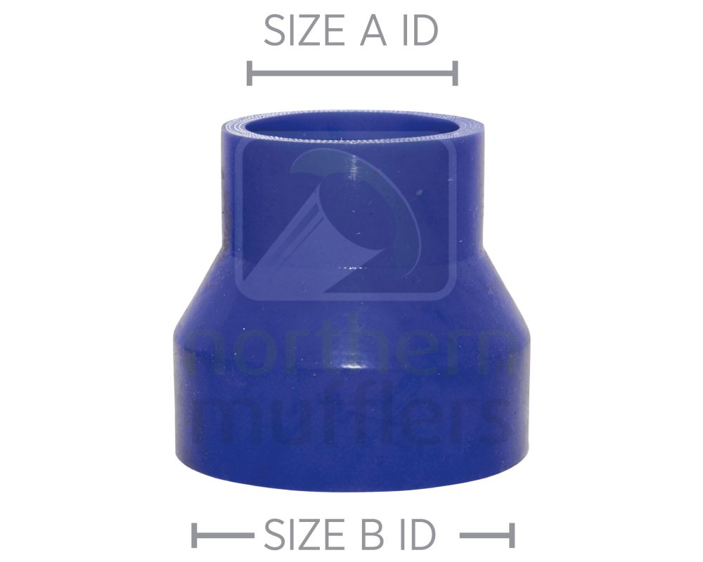 Blue Silicone 4 Ply - Straight Reducers